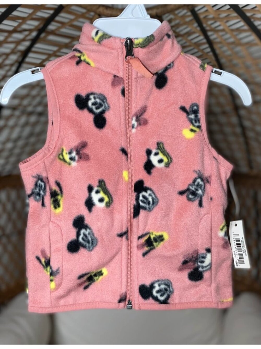 Disney Amazon Essentials Minnie and Friends Polar Fleece Vest Size 3T